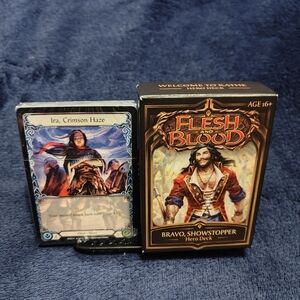 Flesh and Blood TCG pre alpha Ira 2018 deck & Alpha Bravo showstopper factory